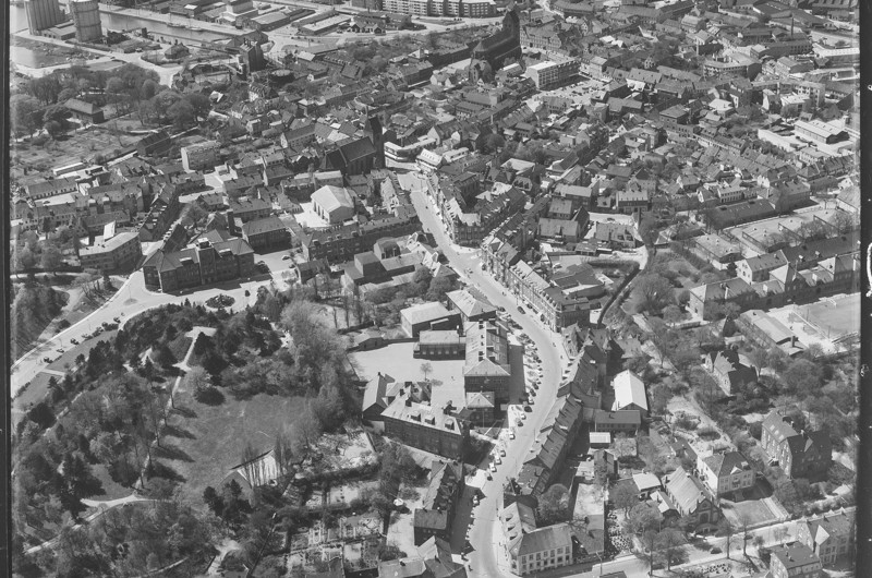 Luftfoto Næstved 1957